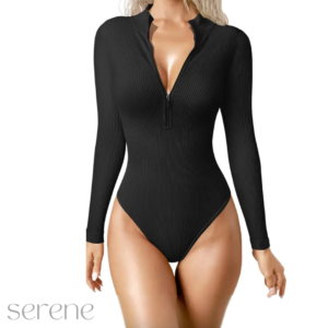 Snatched Zip Bodysuit serene bands
